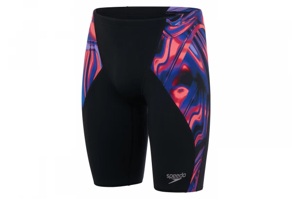 Maillot De Bain Speedo Allover V-Cut Jammer Noir Noir / Rouge 1 Maillot De Bain Speedo Allover V-Cut Jammer Noir Noir / Rouge