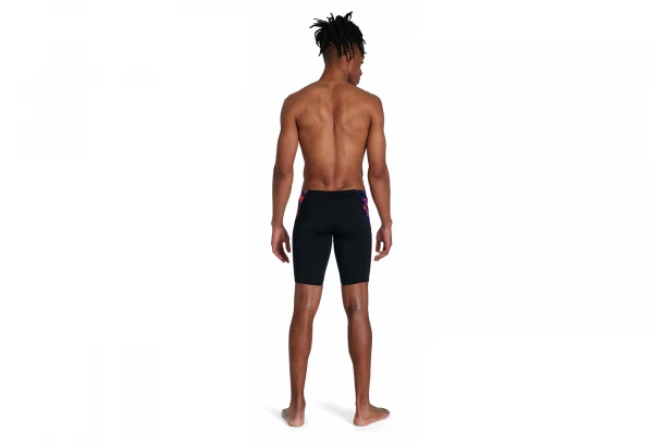 Maillot De Bain Speedo Allover V-Cut Jammer Noir Noir / Rouge 4 Maillot De Bain Speedo Allover V-Cut Jammer Noir Noir / Rouge – Image 4