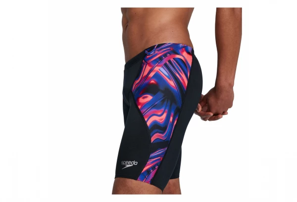 Maillot De Bain Speedo Allover V-Cut Jammer Noir Noir / Rouge 5 Maillot De Bain Speedo Allover V-Cut Jammer Noir Noir / Rouge – Image 5