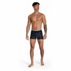 Maillot De Bain Speedo Eco Valmilton Aquashort Noir/Gris -Équipement Natation Soldes unnamed file 605