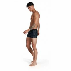 Maillot De Bain Speedo Eco Valmilton Aquashort Noir/Gris -Équipement Natation Soldes unnamed file 607