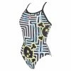 Maillot De Bain Une-Pièce Femme Arena Crazy Labyrinth Light Drop Back Multi-Couleurs