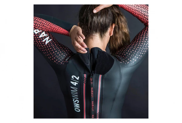 Nabaiji Combinaison De Natation Femme Nabaji Néoprène OWS 900 Noir / Rouge 4 Nabaiji Combinaison De Natation Femme Nabaji Néoprène OWS 900 Noir / Rouge – Image 4