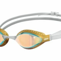 Lunettes De Natation Arena Air-Speed Mirror Jaune Blanc Gris / Miroir