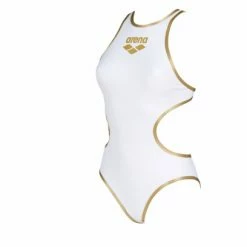Arena Femme One Biglogo One Piece Blanc Gold Gris / Violet