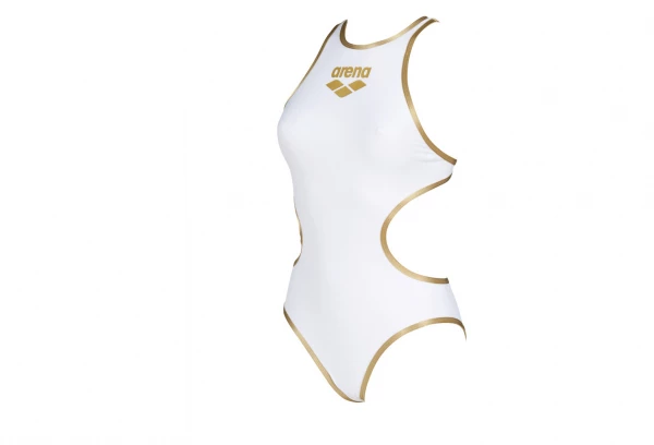 Arena Femme One Biglogo One Piece Blanc Gold Gris / Violet 1 Arena Femme One Biglogo One Piece Blanc Gold Gris / Violet