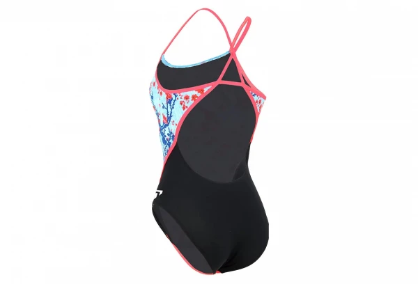 Maillot De Bain 1-Pièce Femme Michael Phelps Sakura Racing Back Bleu / Noir 2 Maillot De Bain 1-Pièce Femme Michael Phelps Sakura Racing Back Bleu / Noir – Image 2