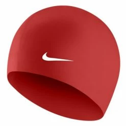 Bonnet De Bain Nike Swim Solid Silicone Training Rouge