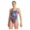 Maillot De Bain 1 Pièce Arena Allover Lace Back Multi Couleurs