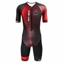 Combinaison Trifonction Sans Manche Santini X IronMan Ikaika Noir/Rouge Noir / Rouge -Équipement Natation Soldes unnamed file 86