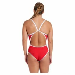 Maillot De Bain 1 Pièce Femme Arena Super Fly Back Solid Rouge -Équipement Natation Soldes unnamed file 880