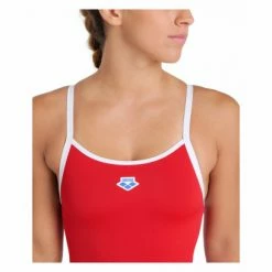 Maillot De Bain 1 Pièce Femme Arena Super Fly Back Solid Rouge -Équipement Natation Soldes unnamed file 881