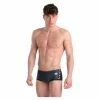 Maillot De Bain Arena Short Icons Panel Noir Blanc Noir / Blanc